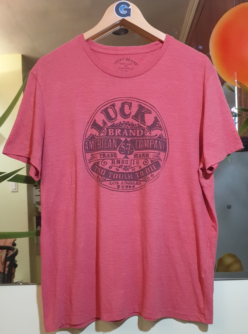 Lucky brand sale red shirt