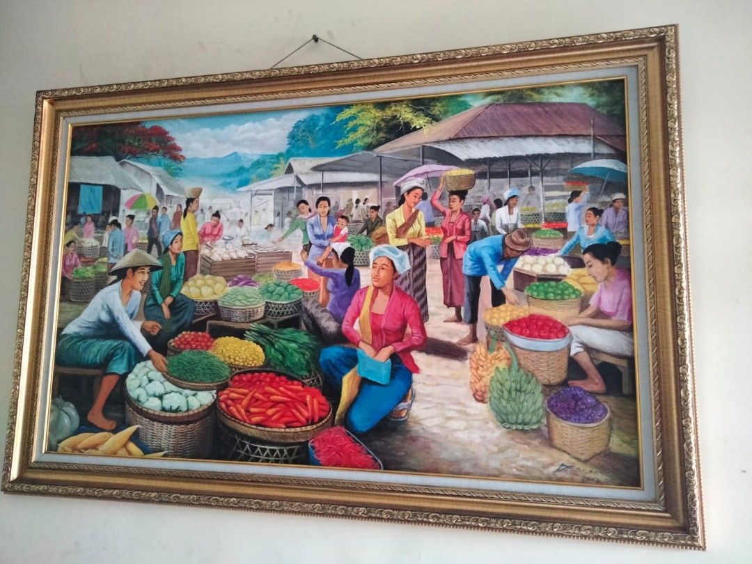 Lukisan Pasar Tradisional on Carousell