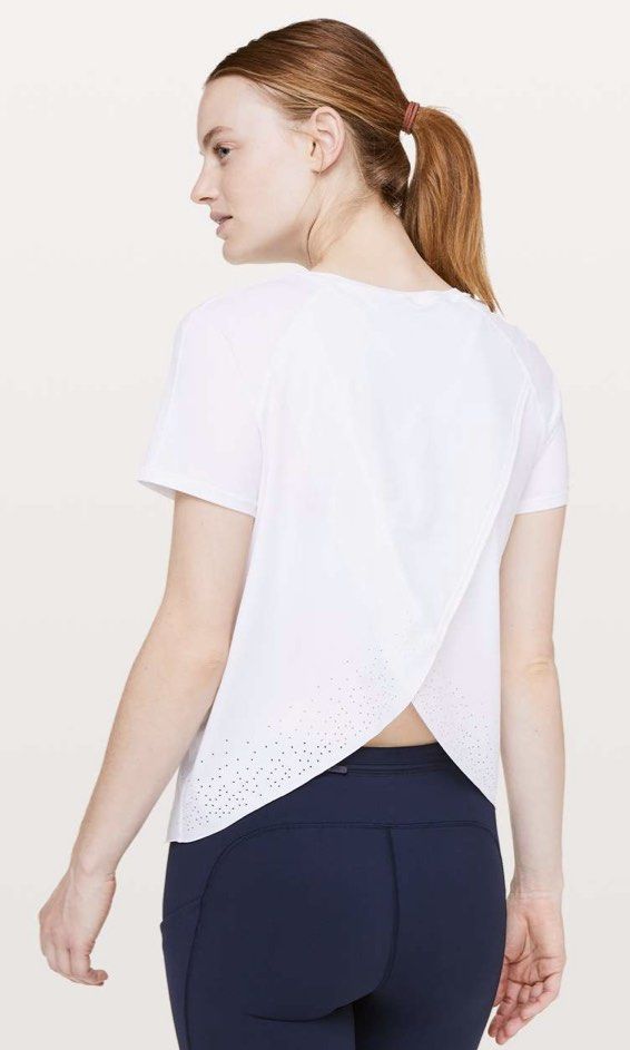 Lululemon Quick Pace Short Sleeve Women s Fashion Activewear on