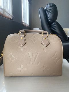 Louis Vuitton M81457 Bicolour Monogram Empreinte Leather Beige