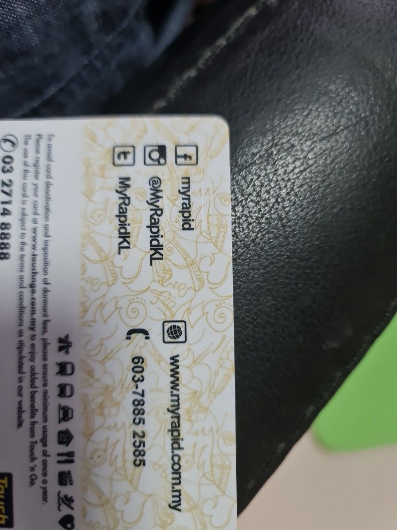Malaysia touch n go card for toll, car park, Hobbies & Toys, Travel ...