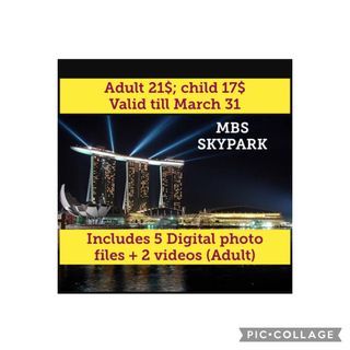 MBS SkyPark tickets Adult 21$