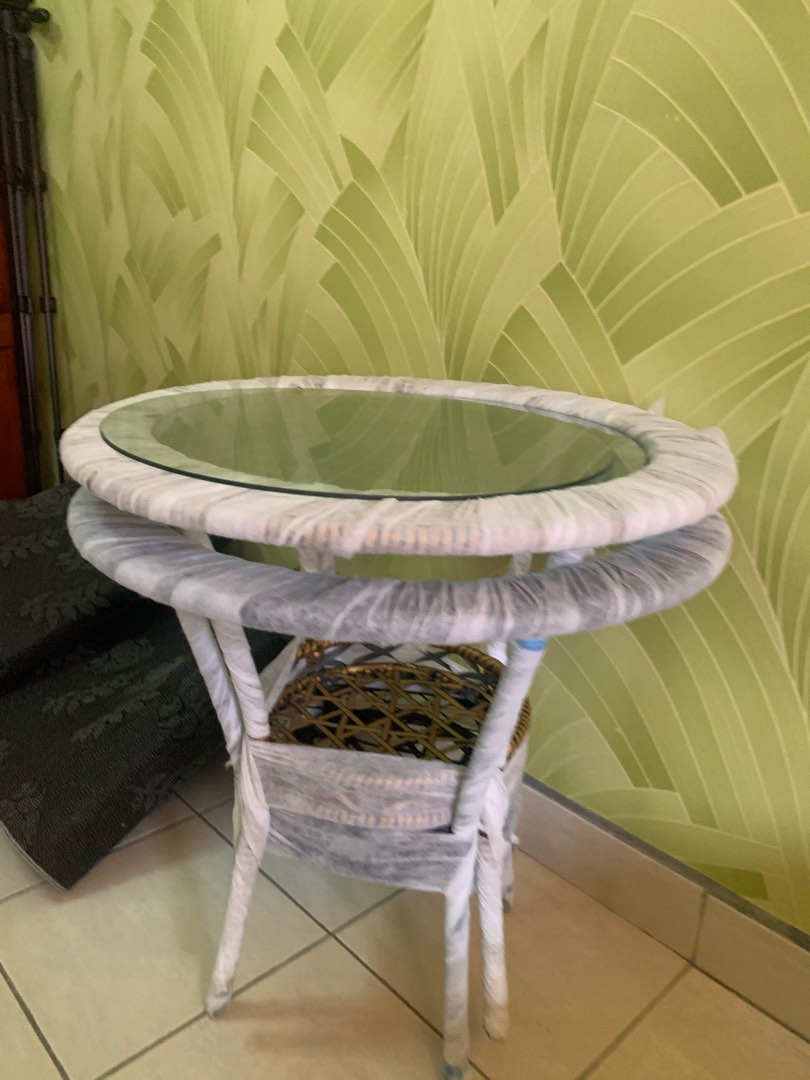 Meja reject and cermin meja, Furniture & Home Living, Outdoor Furniture