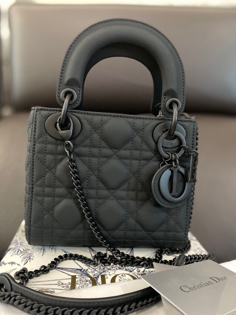 Túi Dior Lady Mini Bag Black Ultra Matte Cannage Calfskin  Nice Bag