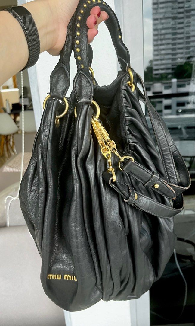 MIU MIU, Black Women's Cross-body Bags