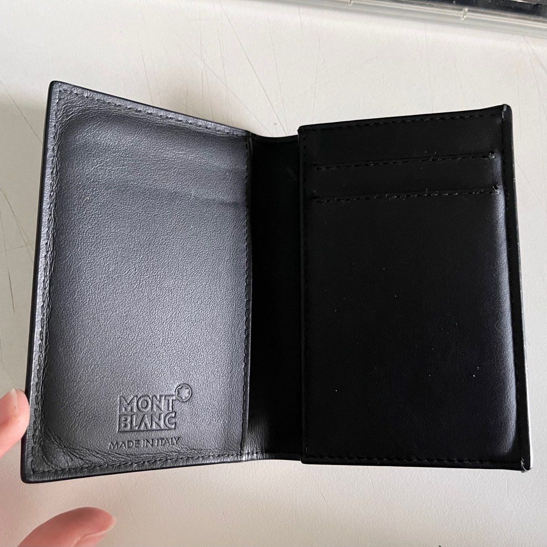 Montblanc Westside Extreme Business Card Holder, Black, Men's Fashion