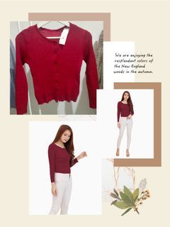 NEW Cardigan Merah Maroon J-Fashion