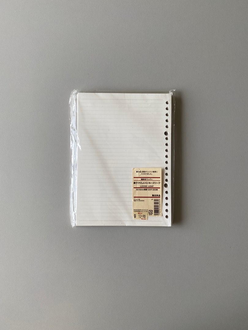 (NEW) MUJI LooseLeaf A5 6mm, Hobbies & Toys, Stationery & Craft