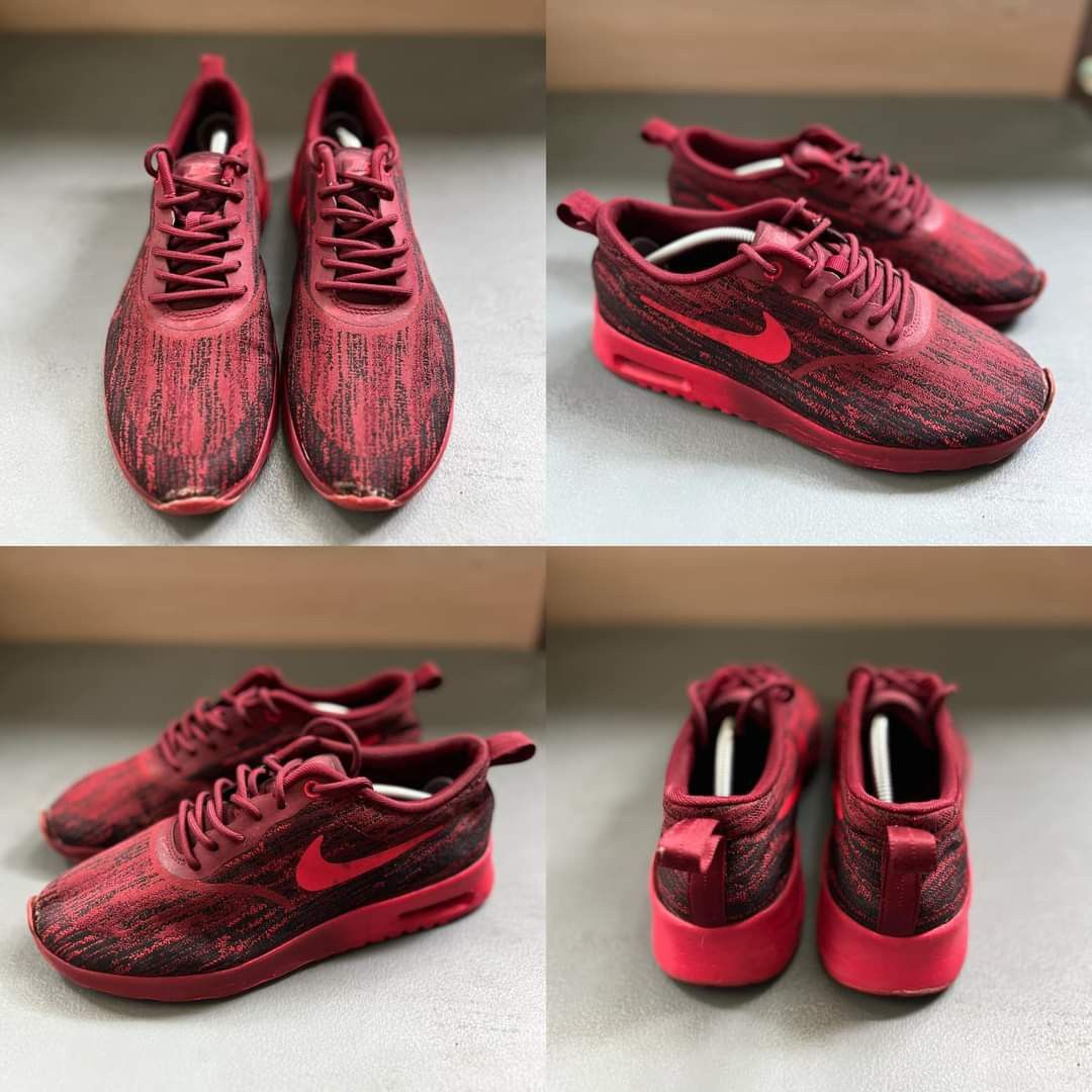 Nike air max thea jacquard red online