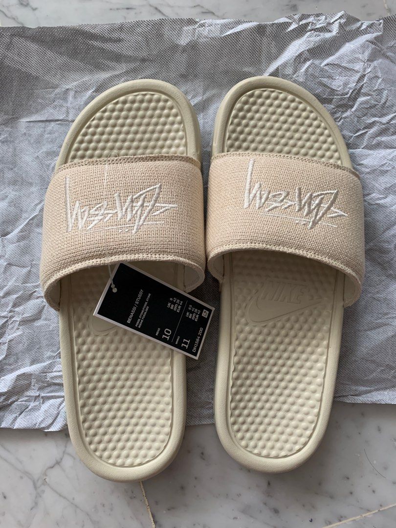 STUSSY X Nike Benassi  Fossil Stone 27cm