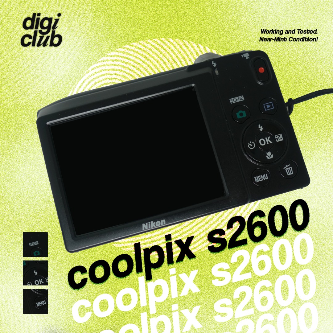 nikon coolpix s2600 digicam, Photography, Cameras on Carousell