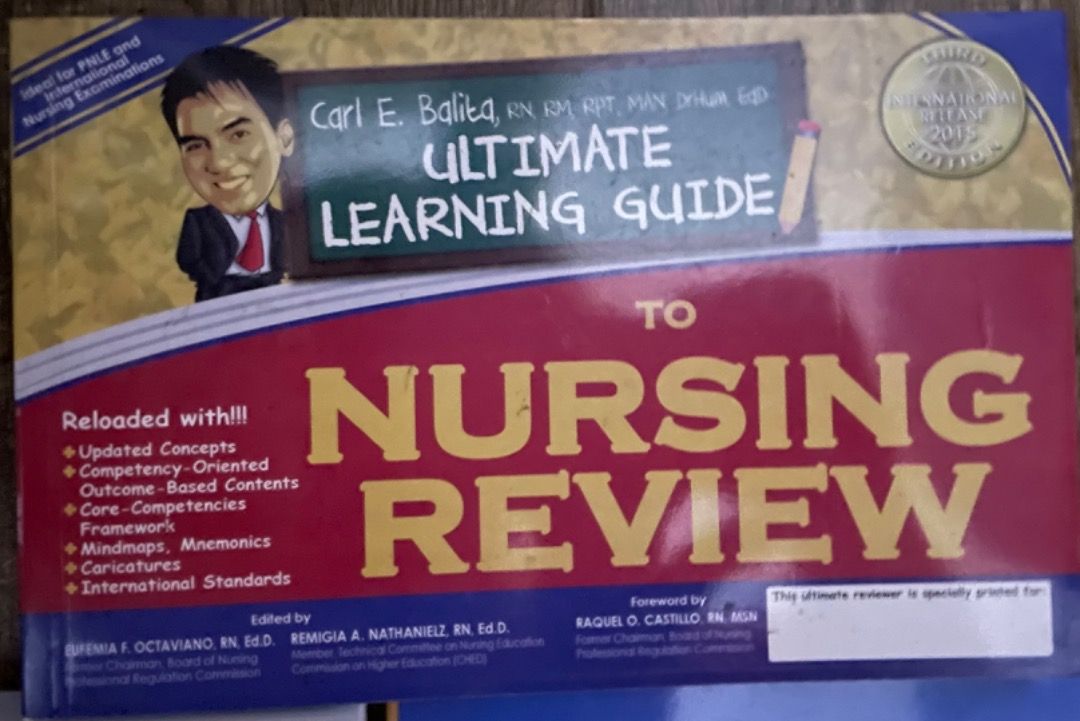 Nursing Licensure Exam Reviewer Carl Balita (Bundle of 3), Hobbies