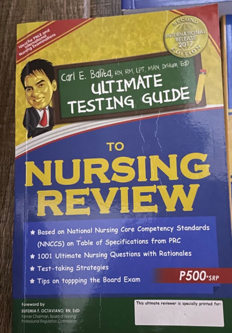 Nursing Licensure Exam Reviewer Carl Balita (Bundle of 3), Hobbies & Toys, Books & Magazines