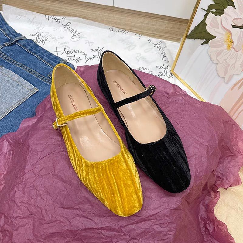 Ombre Suede Mary Jane Shoes size 35 41 Women s Fashion Footwear