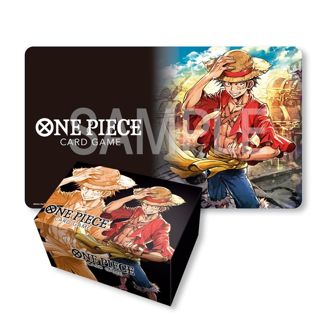 ONE PIECE CARD GAME Playmat And Storage Box Set Monkey D Luffy 
