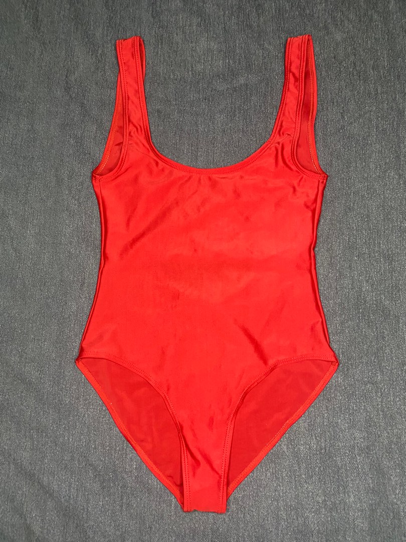 One piece red swimsuit on Carousell