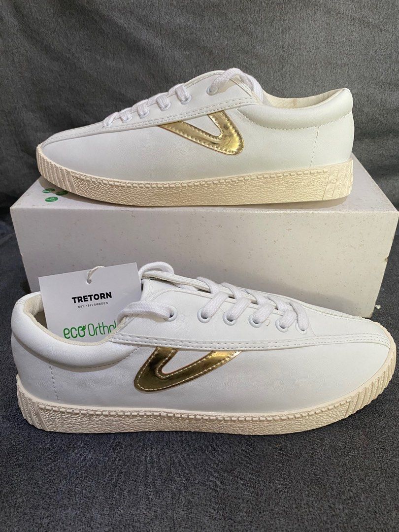 Tretorn online gold sneakers