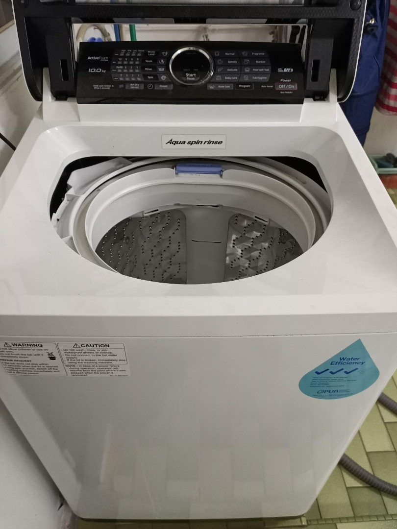 Panasonic Washing Machine 10 kg Top Load Washing Model NAF100A1, TV