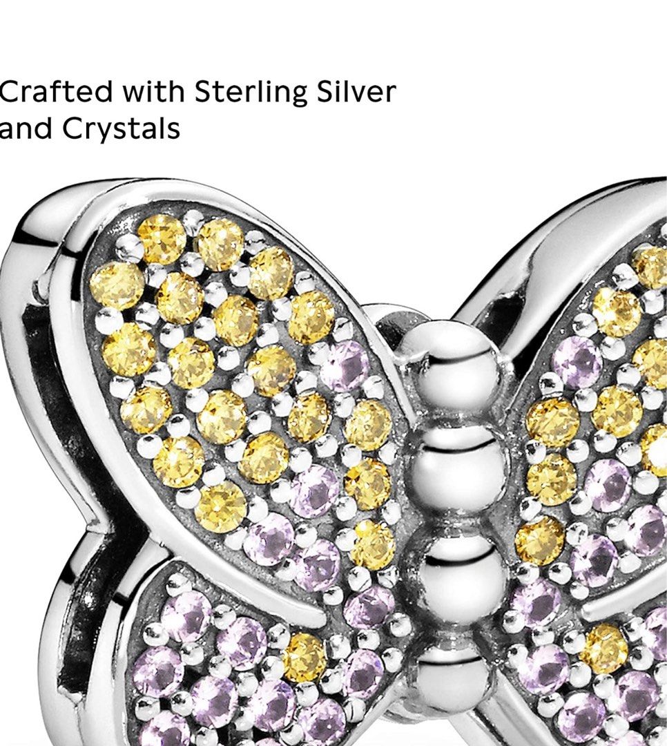 Pandora butterfly outlet clip charm