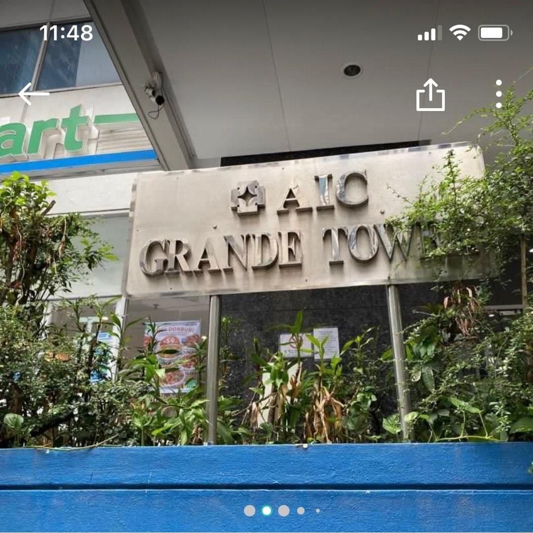 Pasig City near Robinson Galleria Condo unit with parking at AIC Grande