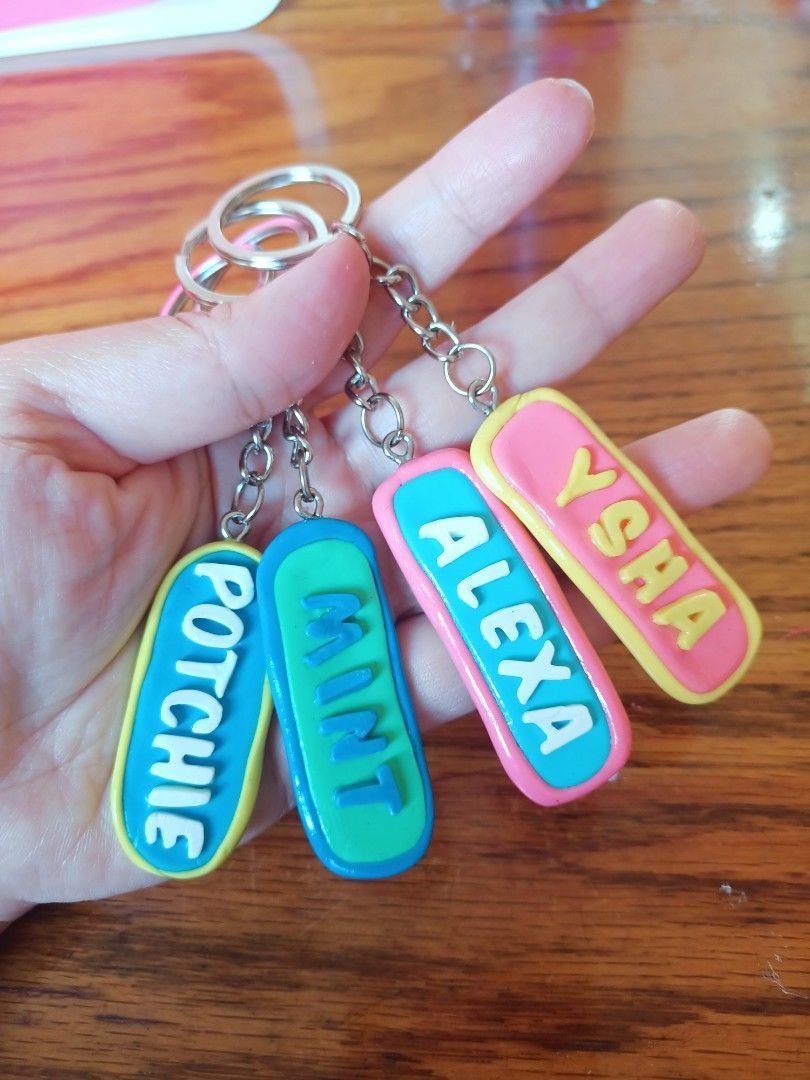 Personalized name plate keychain, Hobbies & Toys, Stationary & Craft