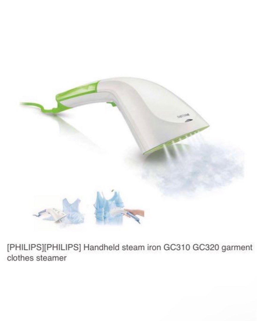 Philips Handheld garment steamer Steam and go GC310, TV & Home