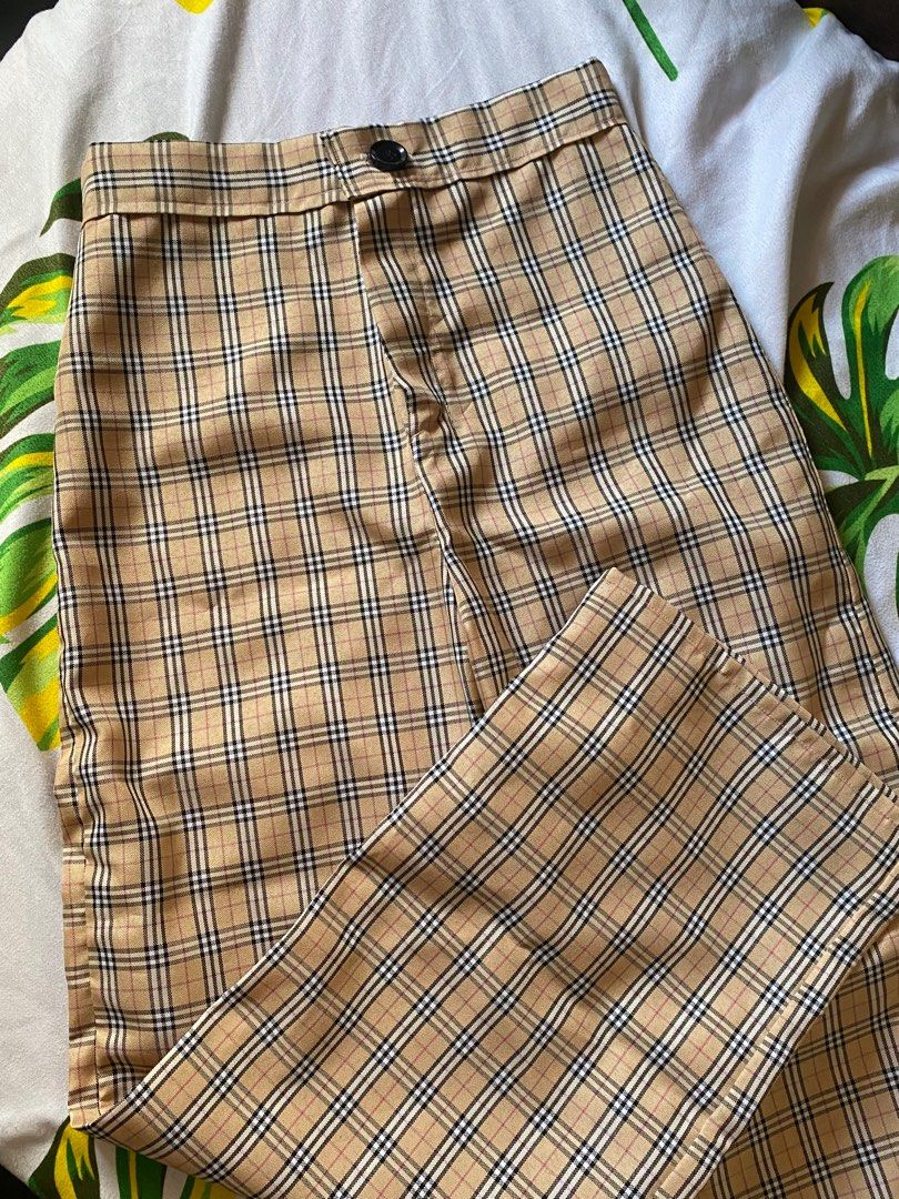 Burberry inspired 2025 pants
