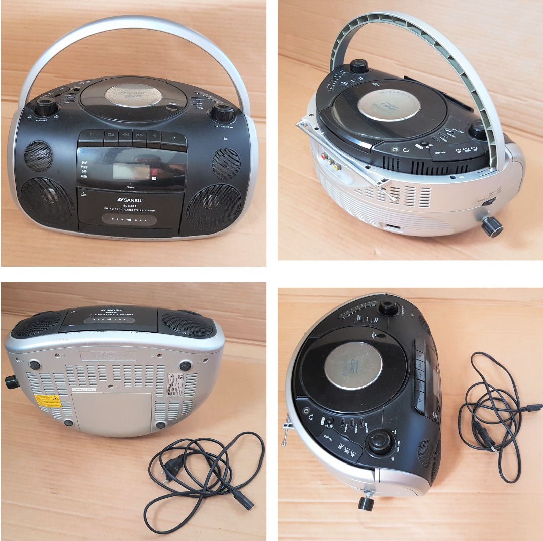 Portable Sansui SDB612 Sound Machine, Tokyo, Japan, Audio System, Cassette Recorder Player