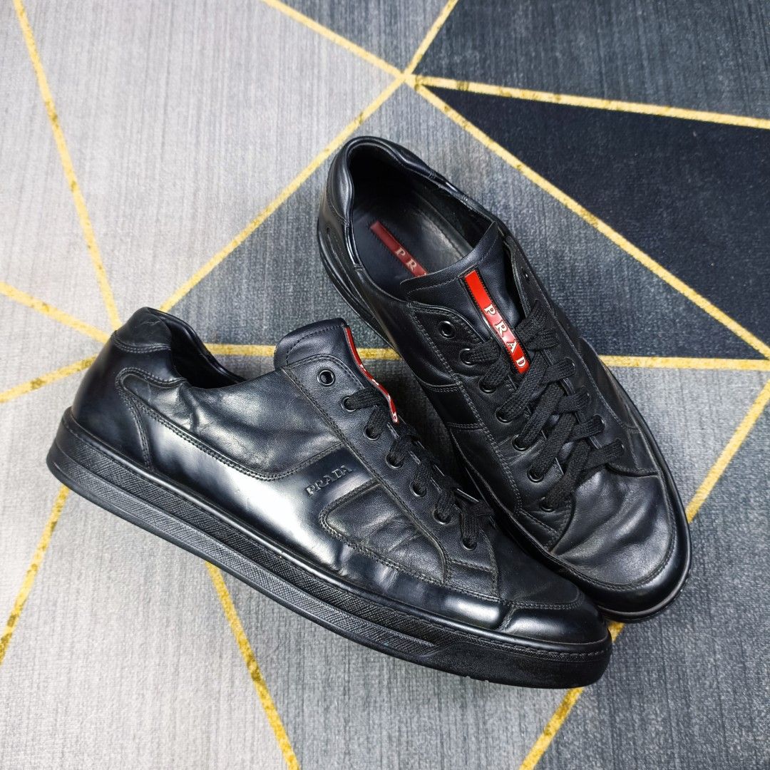 Louis Vuitton -Matchup Leather Low Trainers - Black / Gray - 10 - Shoe -  BougieHabit