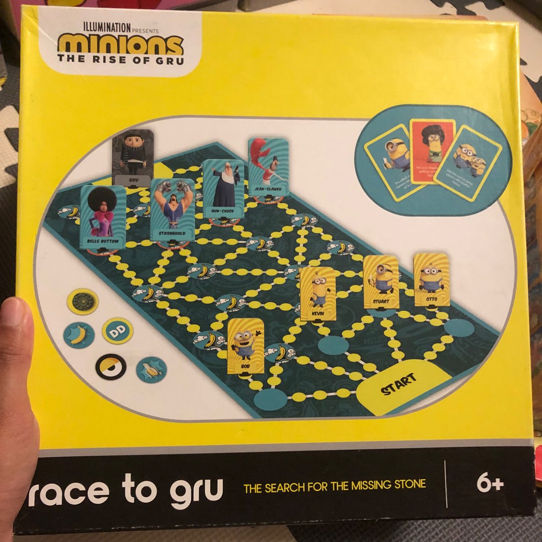 Race to Gru (Minions) Board Game, Hobbies & Toys, Toys & Games on Carousell