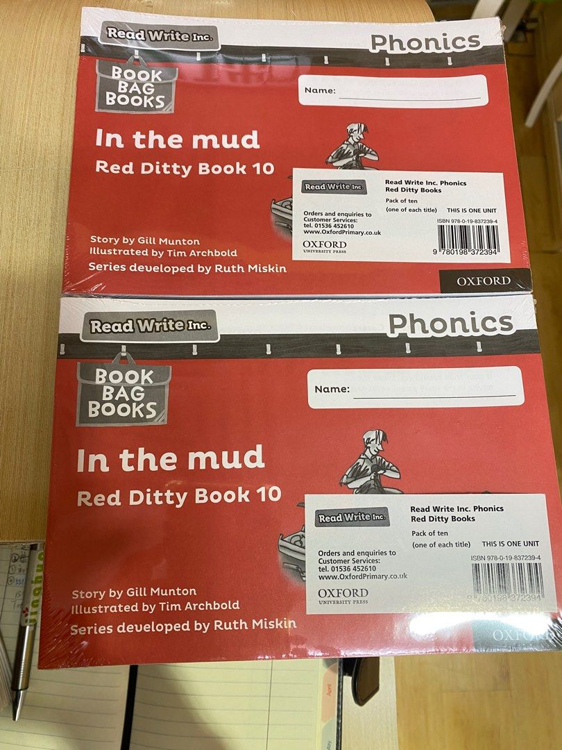 Read Write Inc. Phonics Red Ditty Black & White Books (Mixed Pack of