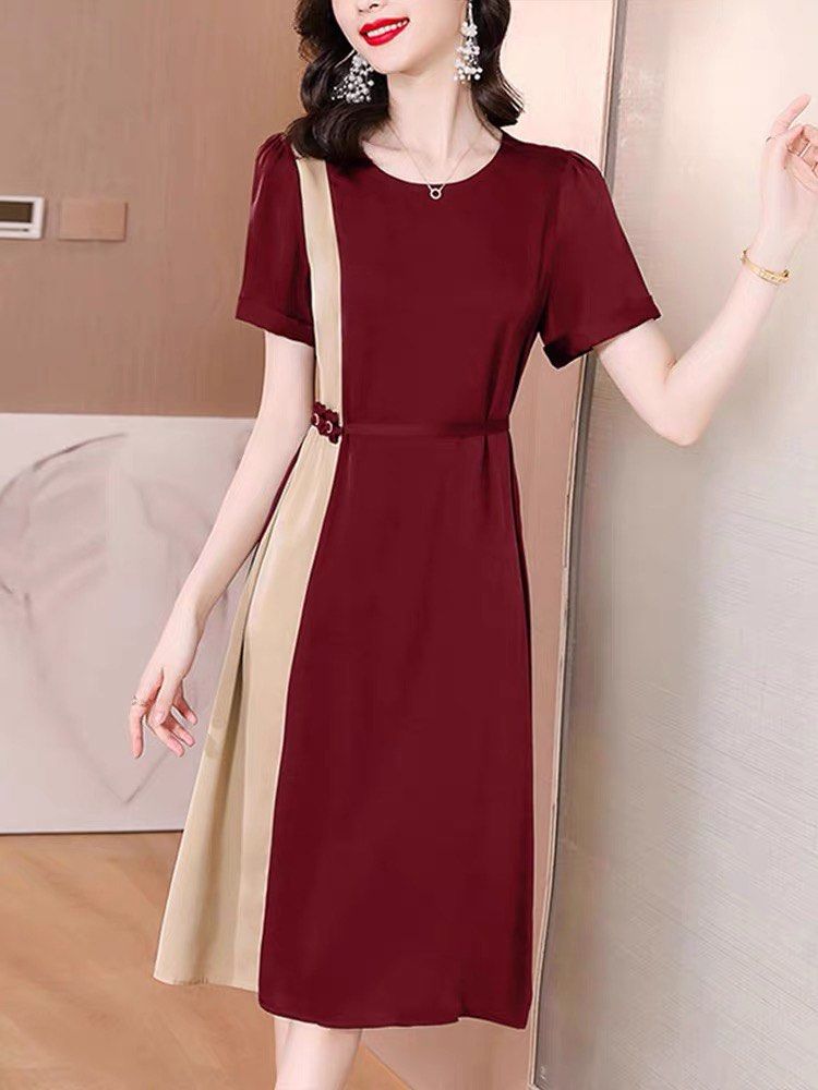 Red sale casual wear