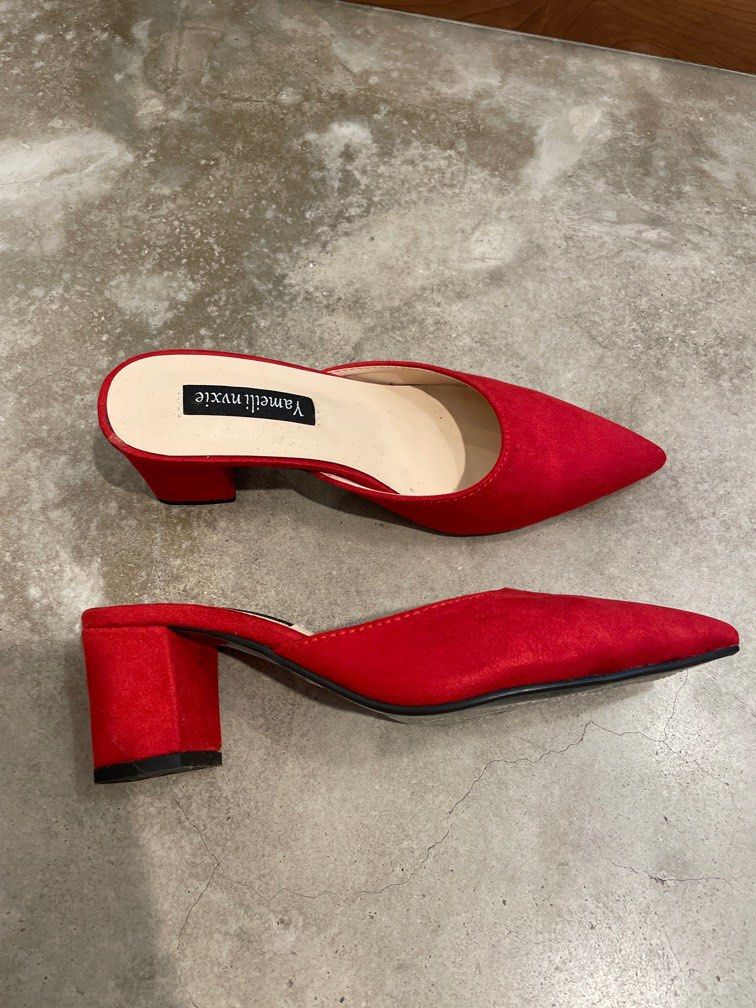 Red mules clearance womens