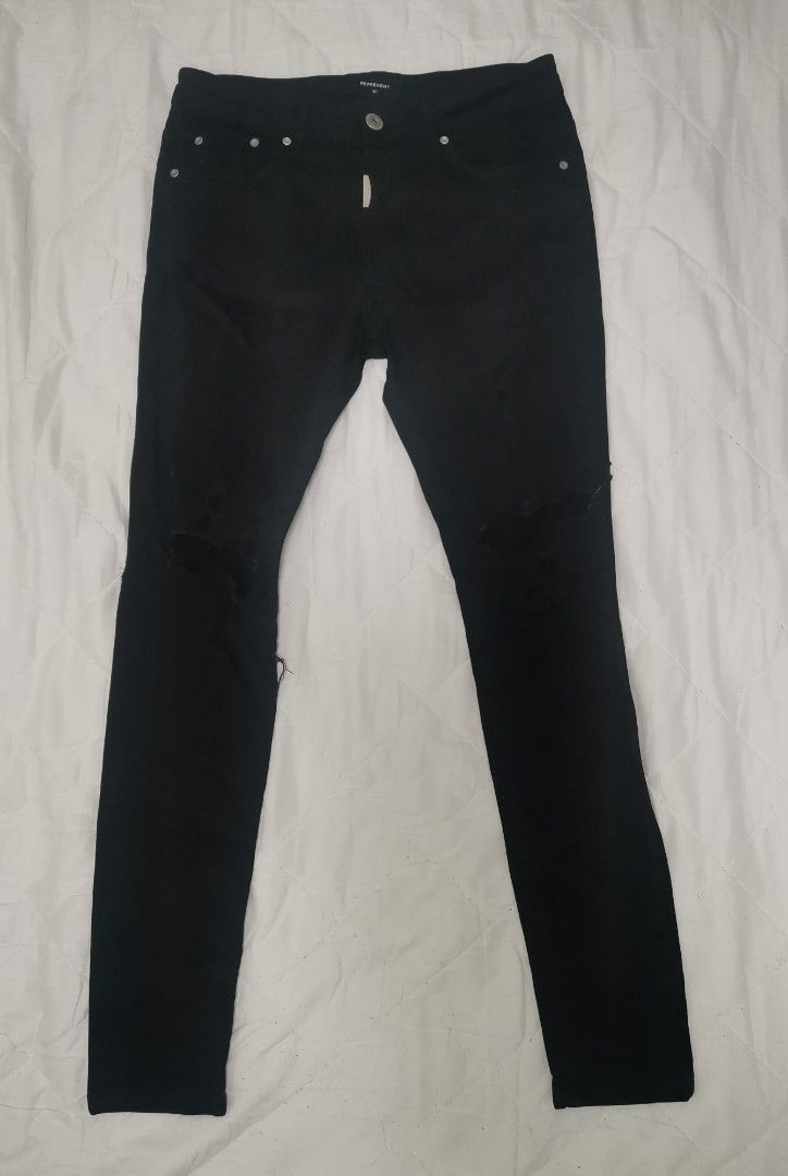 REPRESENT | Knee Destroyer Skinny Jeans (Category: Jeans) located in Lapu Lapu. Submitted by nervecloset (Listing ID 1215451150, Image 1). Description: REPRESENT | Knee Destroyer Skinny Jeans Size 30 on tag.. can fit up to 32 Stretchable Fabric Actual measurements posted Excellent condition 1750 + sf.