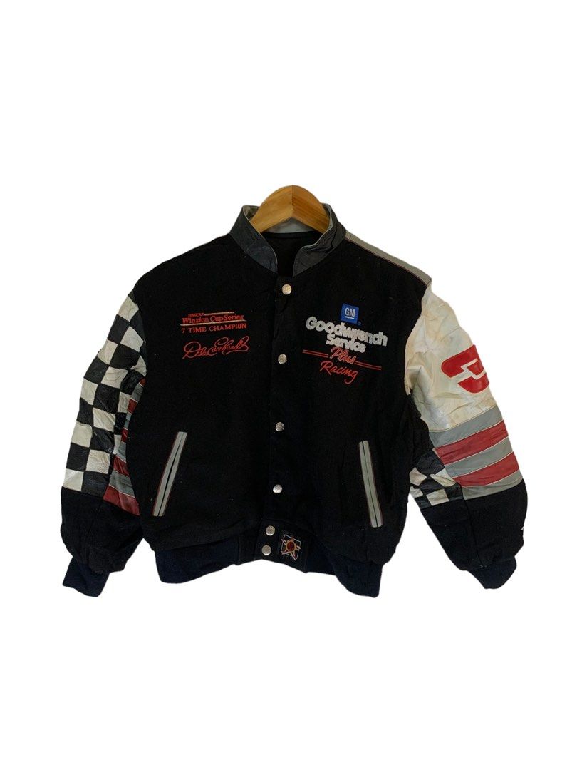 reversible racing jacket leather kids, Men's Fashion, Coats, Jackets and  Outerwear on Carousell