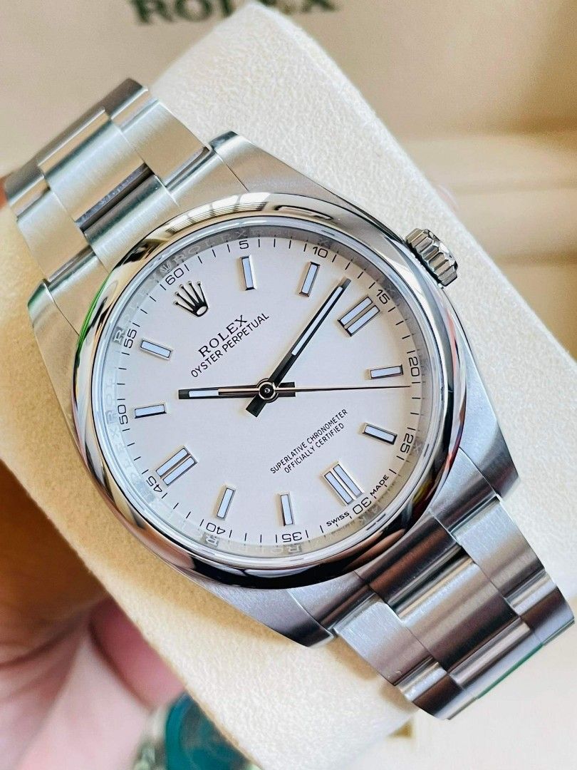 Rolex op 36 white best sale