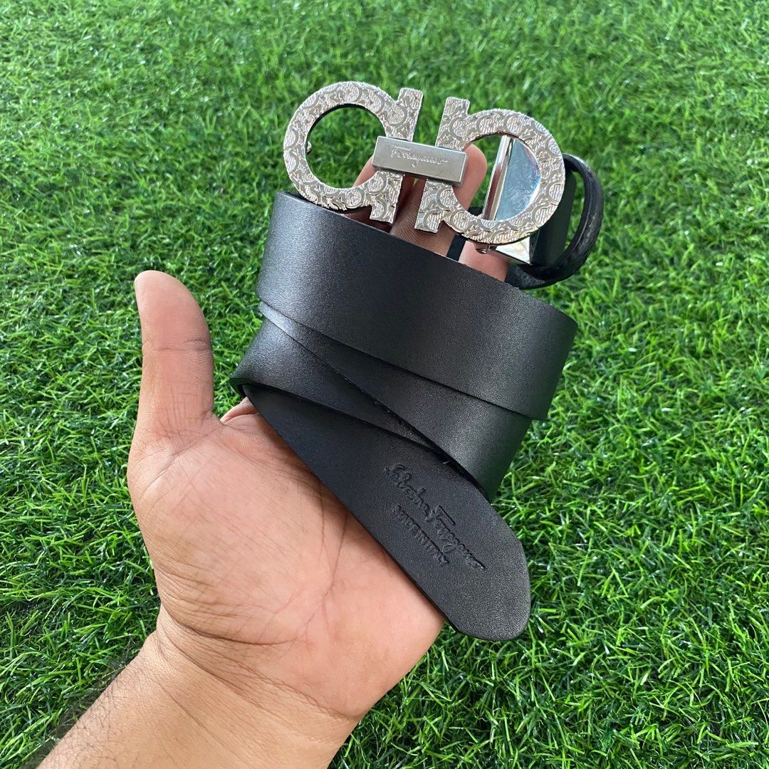 Salvatore ferragamo silver belt 2025