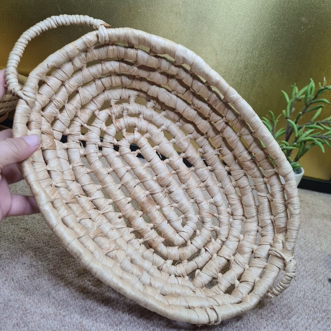 SET OF 6 ASSTD. NATIVE RATTAN/BAMBOO BOWLS AND TRAY/ORGANIZERS on Carousell