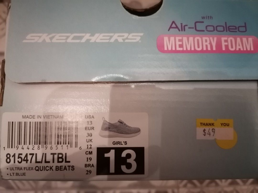 Girls sketchers size 13 hot sale