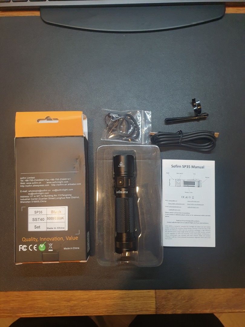 SOFIRN SP35 usb C rechargeable flashlight, Everything Else on Carousell