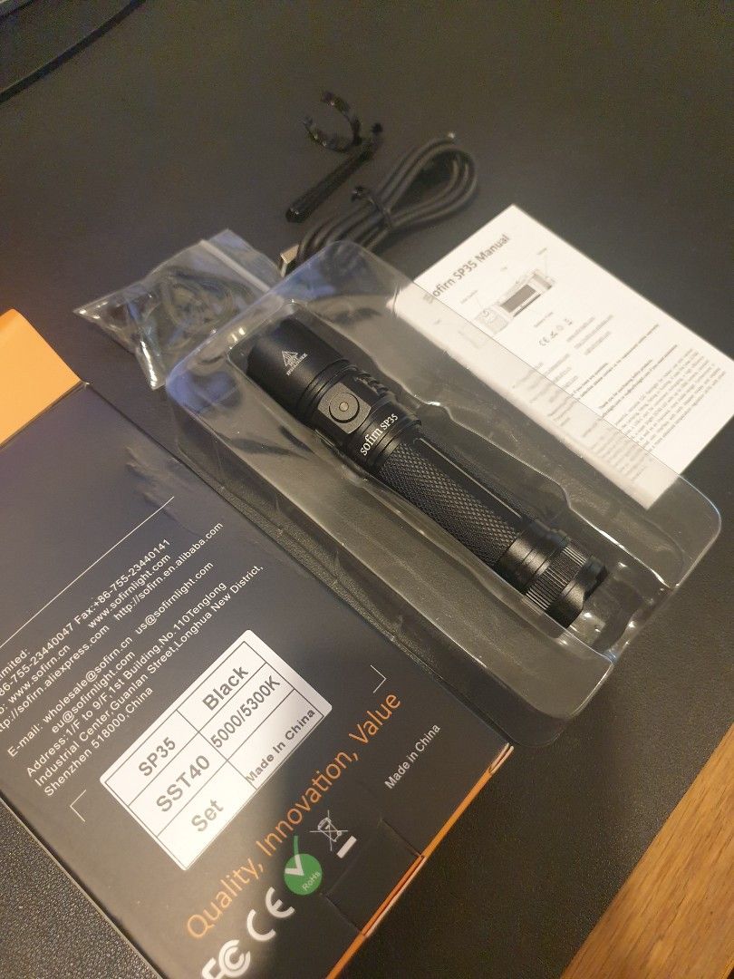 SOFIRN SP35 usb C rechargeable flashlight, Everything Else on Carousell