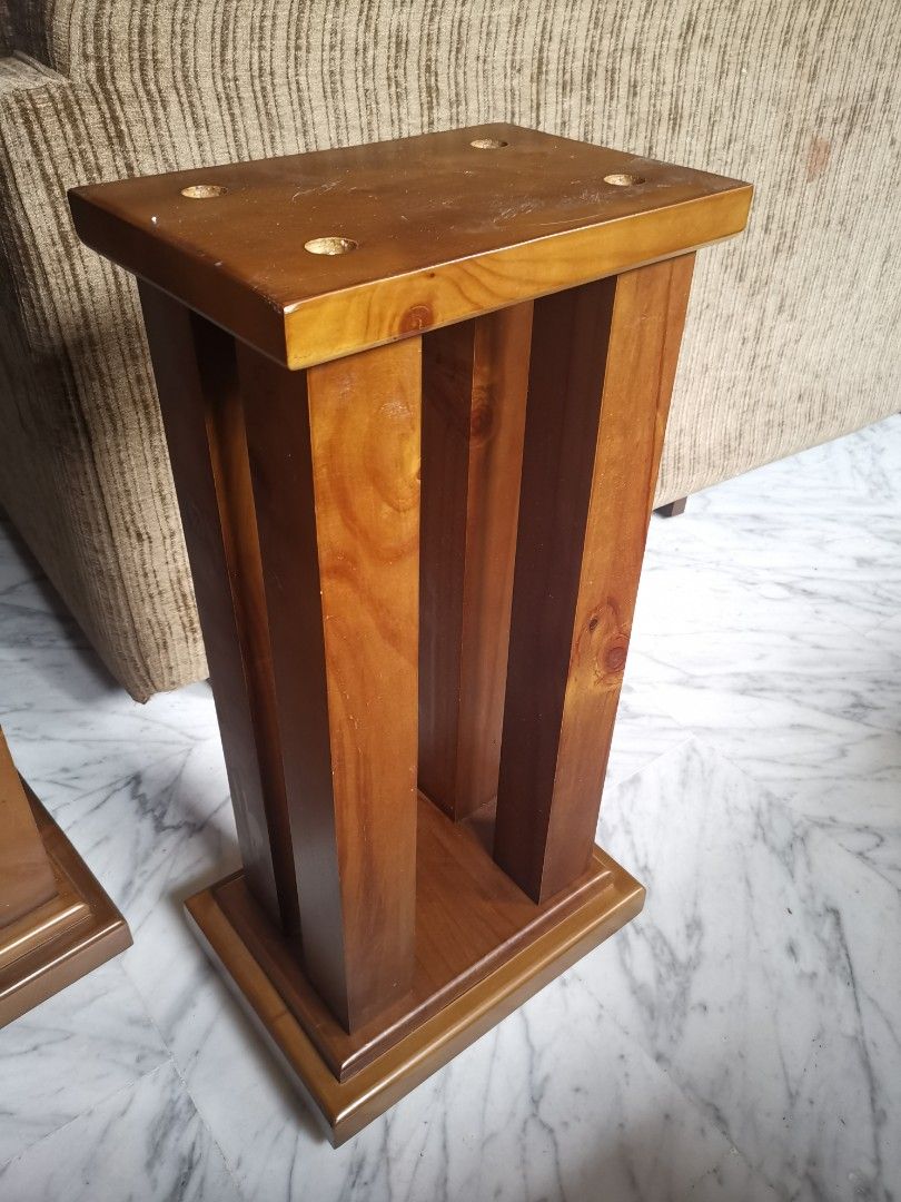 Speakers bookshelf Solid Wood Stands, Audio, Soundbars, Speakers