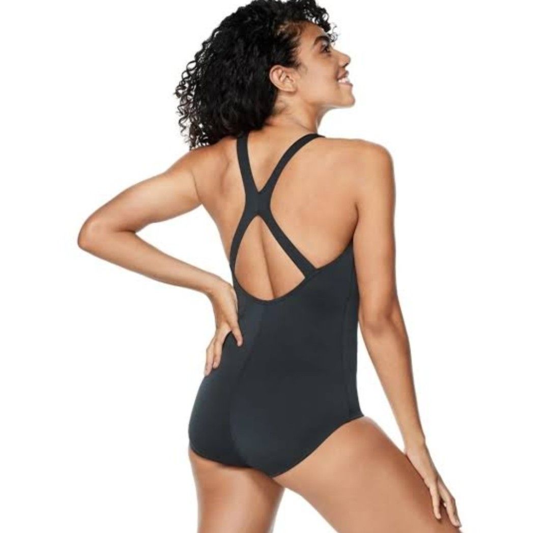 Speedo Plus Size Ultraback One Piece Swimsuit Womens Fashion