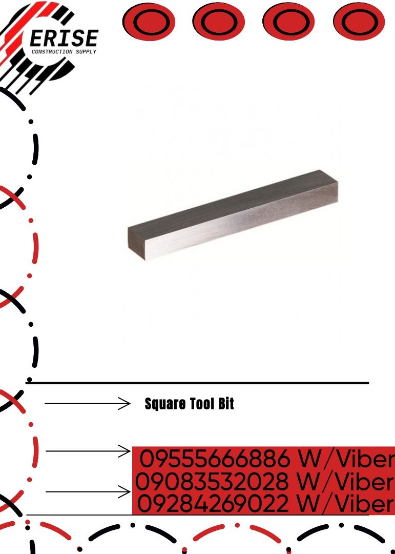 Square tool bit commercial industrial construction tools