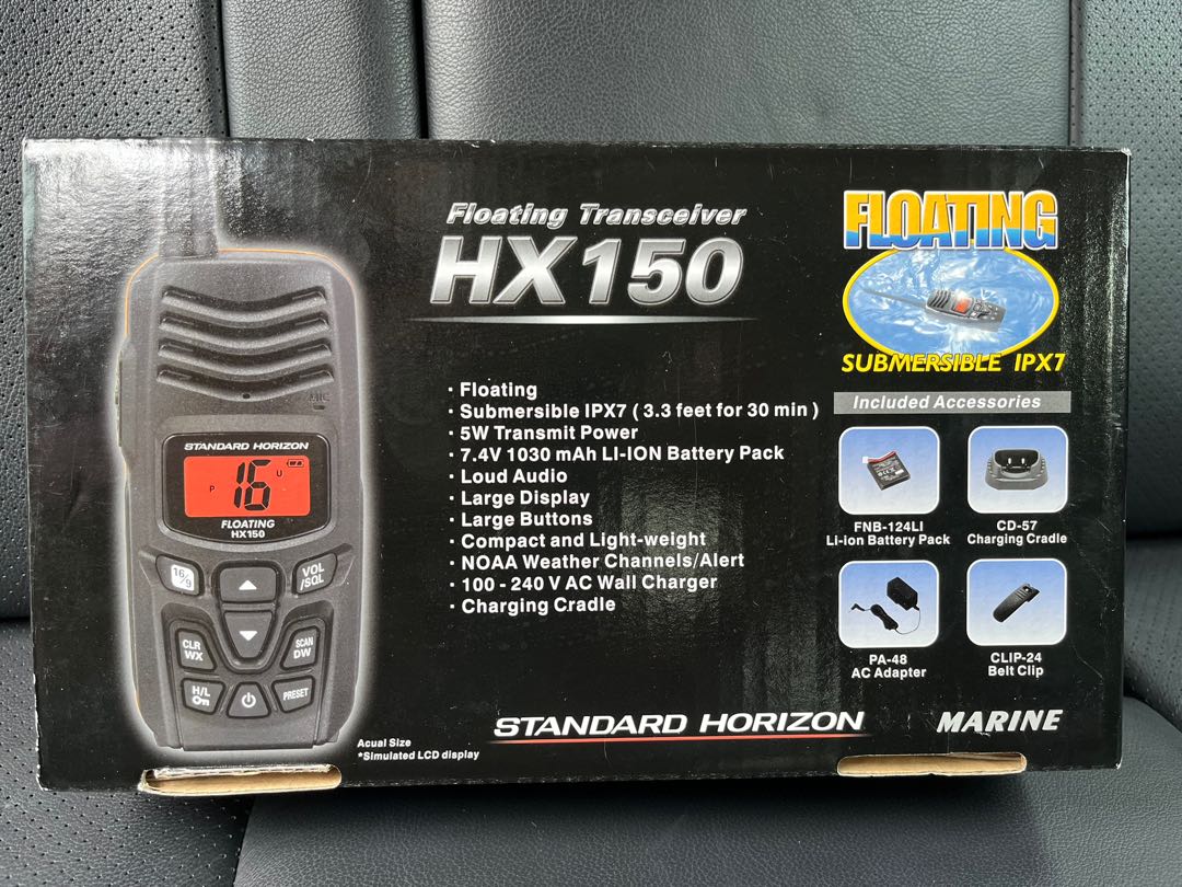 Standard Horizon Kayak Fishing HX150 Spare Parts and Accessories