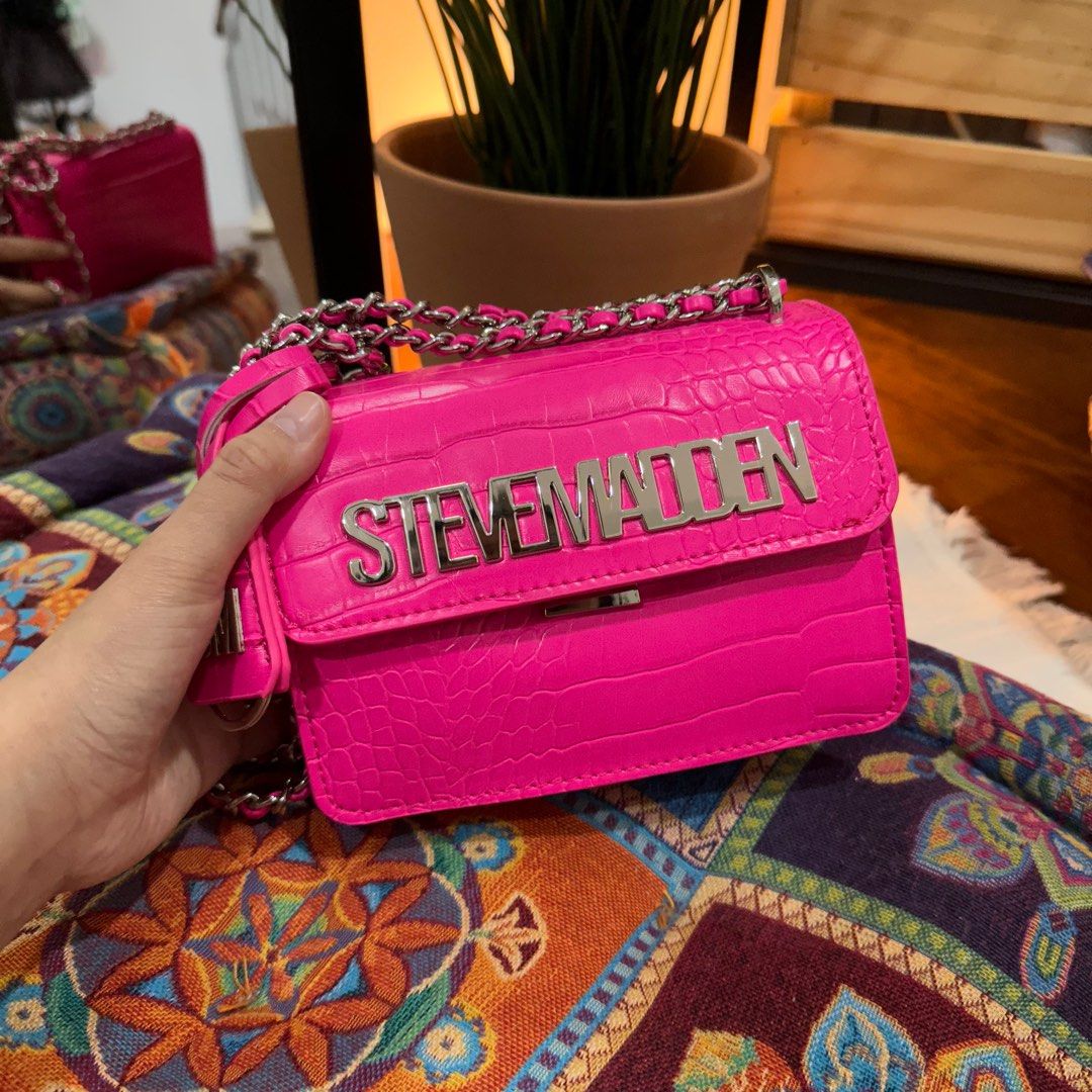 Steve Madden Pink Shoulder Bag, Women's Fashion, Bags & Wallets