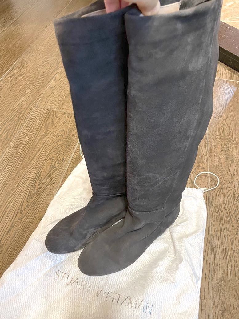Stuart Weitzman Eloise 30 boot grey Carousell
