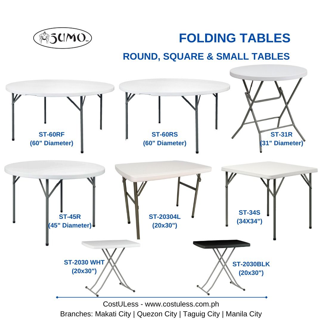 SUMO Folding Tables and Folding Chairs, Commercial Grade tables and