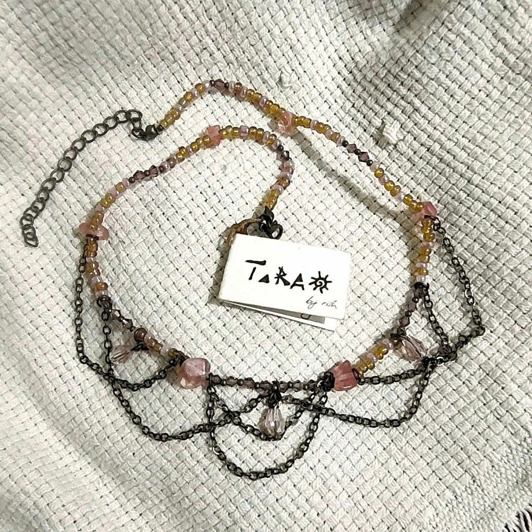 TARA Red bean ice cream potong necklace