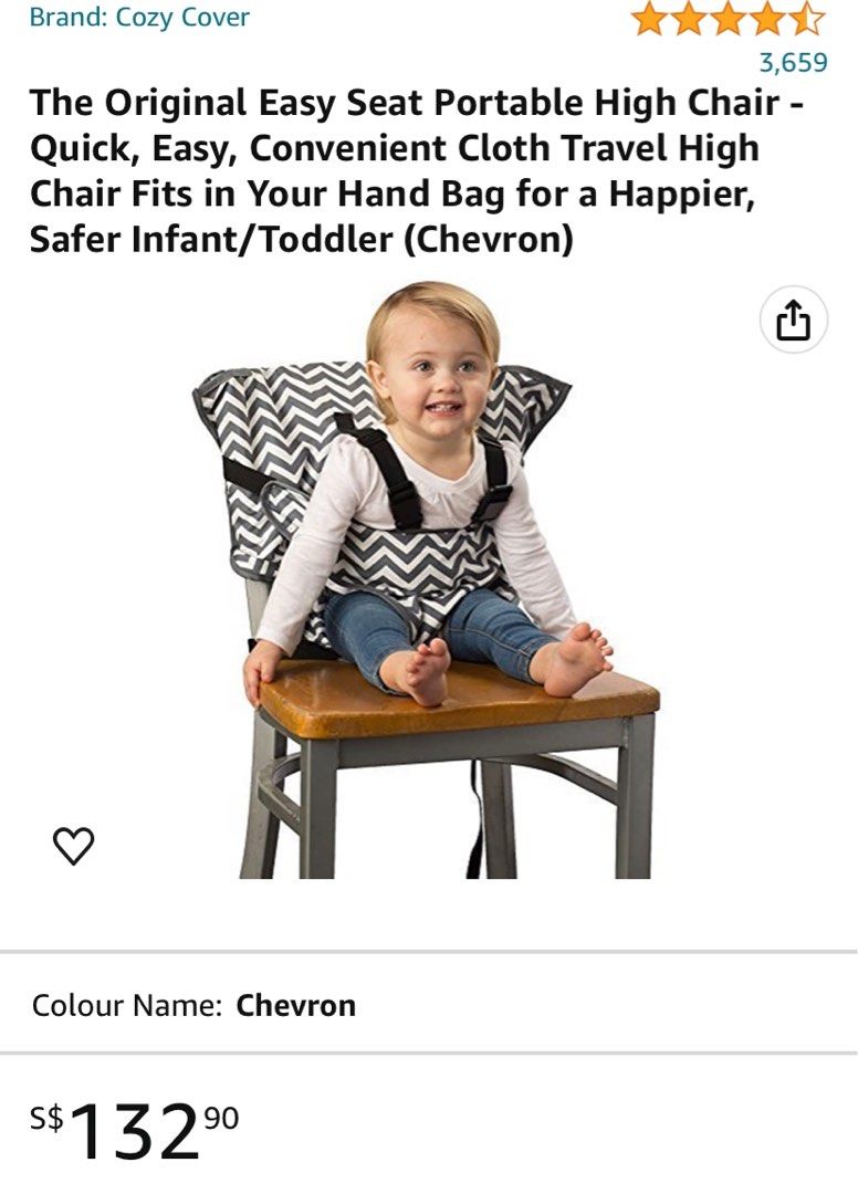 Travel High Chair, Babies  Kids, Nursing  Feeding, Baby High Chairs on  Carousell